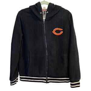 NFL Chicago Bears Size Large Women's Sherpa Hooded Applique Jacket